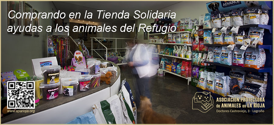 Tienda Solidaria y Sede de la Asociación Protectora de Animales en La Rioja