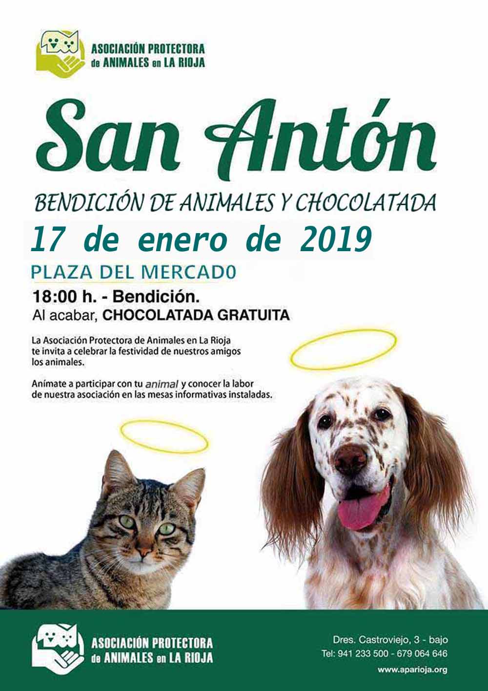 BENDICIÓN DE LOS ANIMALES POR EL DÍA DE SAN ANTÓN 2019